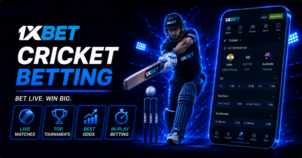 1xBet Cricket Betting